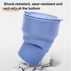 Collapsible Silicone Travel Cup 12oz Portable Foldable Coffee Mug for Camping Hiking Commuting Leakproof Eco-Friendly Water Bottle with Wide Mouth