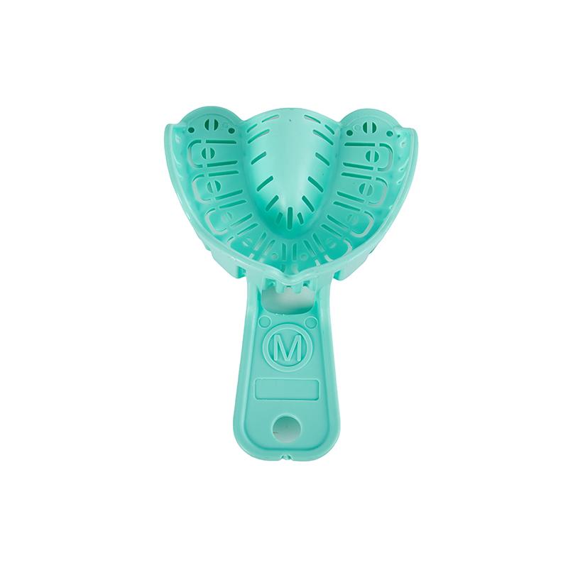 6 Bucăți Tavă pentru Implante Dentare Verde Tavă Mucegai Parțială Detașabilă pentru Întregul Gura Ușor de Pliat Baffle Plastic S/M/L