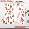 2pcs,Curtains Christmas Cookie Tree Stocking garland (3) Modern Curtains&Drapes Versatile Polyester Curtains All Seasons Use for