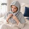 Unisex Windproof Sleep Hood Head Cover Cotton Neck And Cap Warm Shoulder Sleeping Thermal Hat