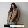 Winter new fashionable and light imitation small lake sheepskin fur integrated pressure-sensitive old money environmentally friendly fur V-neck jacket