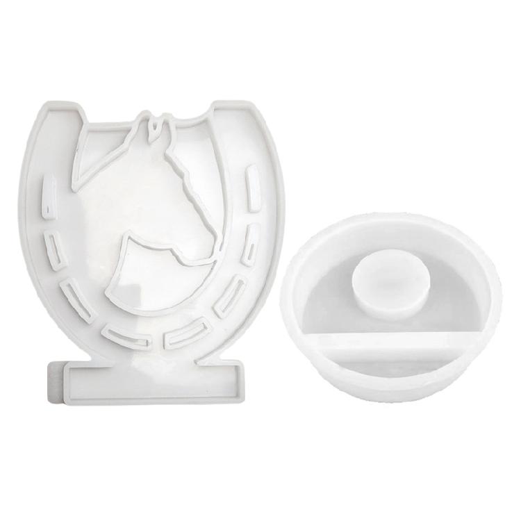 

Candle Base Gypsum Mould Candle Holder Mold Horse Head Desktop Ornament Silicone Mould Practical Jewelry Making Tool 1