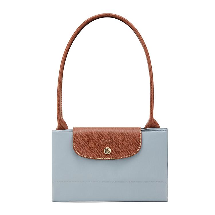 Longchamp Le Pliage Ritsluiting Gerecycled Canvas Tote Bag Dames tote Grijs Blauw 1899089P80