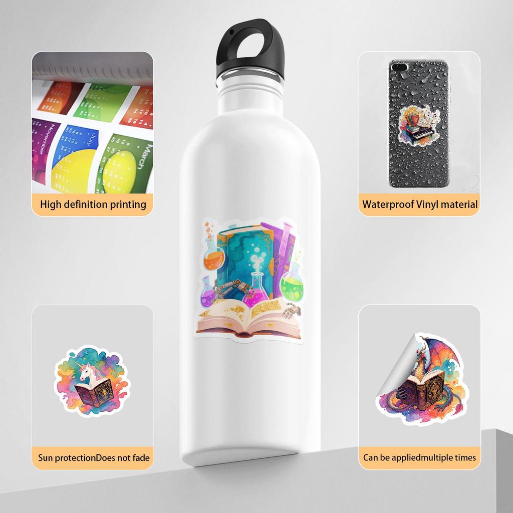 50 Autocolante Drăguțe Stil Graffiti Impermeabile pentru Laptopuri, Sticle de Apă și Altele