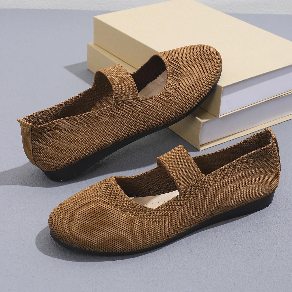 

Женские туфли на плоской подошве, складные лоферы без шнуровки, женские туфли на одинарной платформе с квадратным носком, модная повседневная обувь для мам для мам, женская обувь 43 хаки