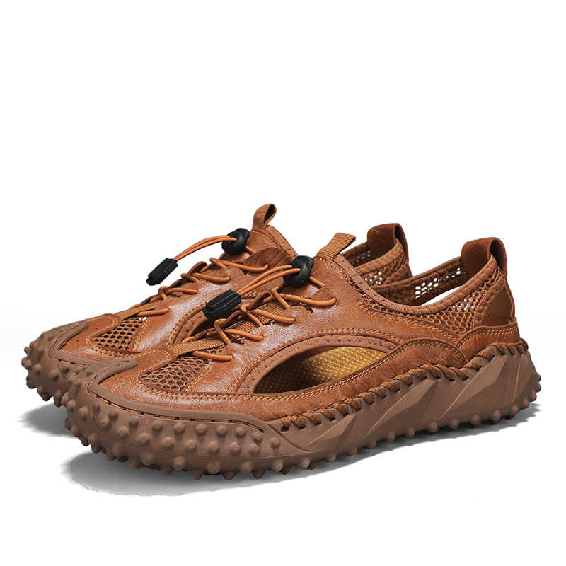 Fashion Normal Leather Round Foot Men 35 Size Sneakers Casual Bity Golf Shoes Sport Industrial Sewing First Degree Brand Shoose