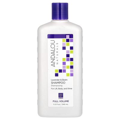 Andalou Naturals, Champô, Volume Total, Lifting, Volume, Brilho, Lavanda e Biotina, 11,5 fl oz (340 ml)