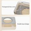 Bathroom Waterproof Soap Box Travel Portable Countertop Soap Box Creative Transparent Plastic Soap Storage Box With Lid Case