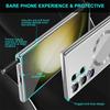 Luxury Transparent Plating Phone Case For Samsung S25 Ultra S24 Plus S23 S22 S21 FE S24 FE For Magsafe Magnetic Protection Cover