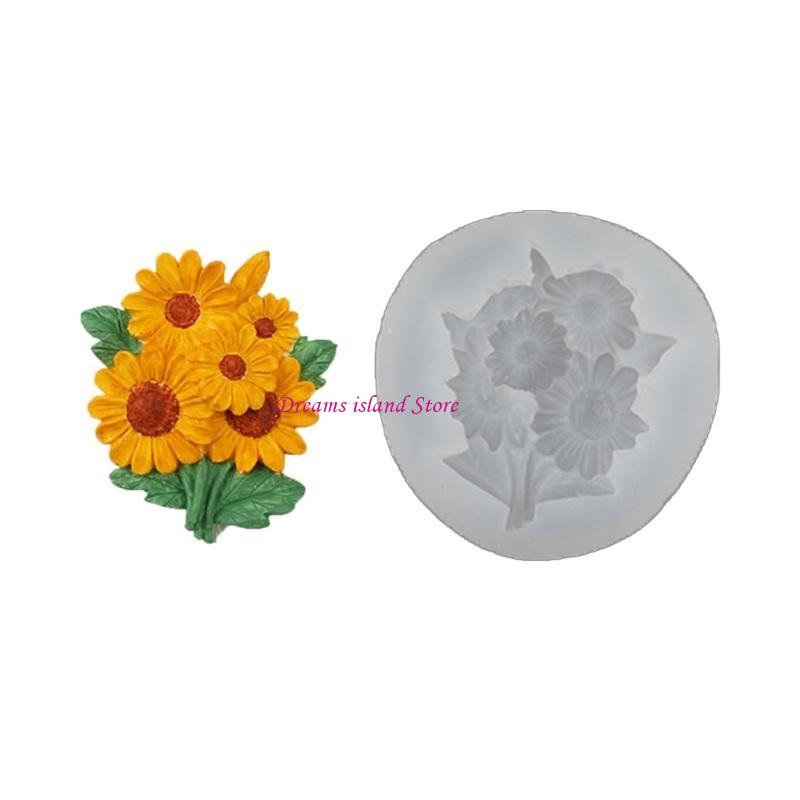 Flower Sunflowers Silicone Molds Chocolate Cake Molds Vegetable Dessert Molds HX6C