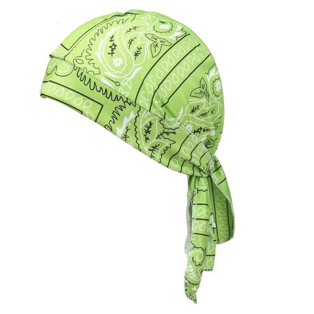 Outdoor Cycling Pirate Cap Street Dance Hip Hop Headscarf Breathable Lightweight Bandana Hat for Men and Women Adjustable Fit