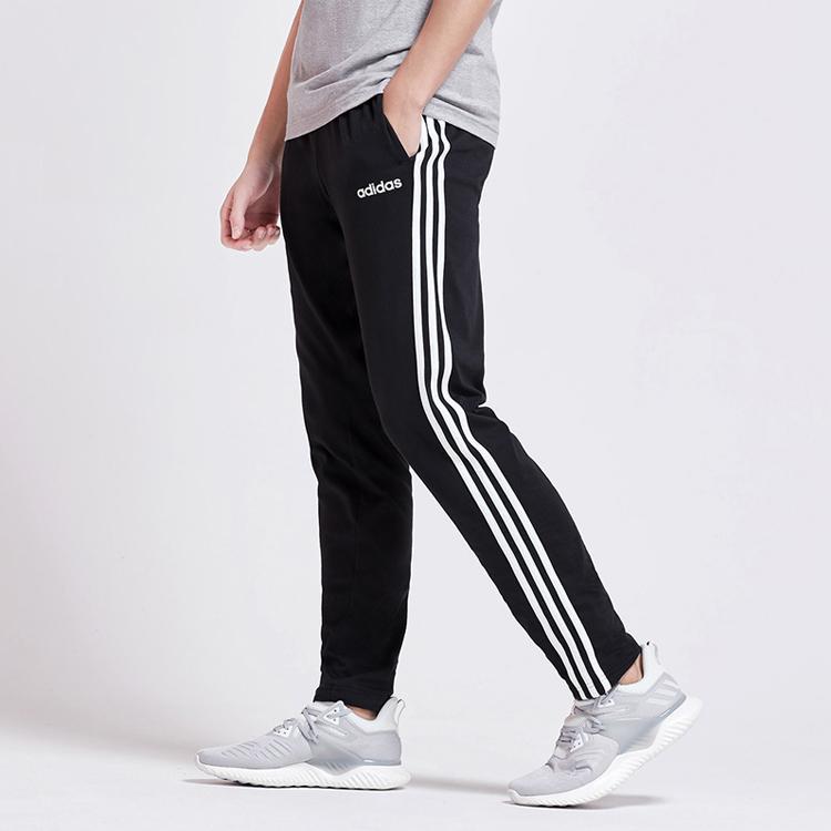 adidas Essentials 3-Stripes Pants Black/White Men Streetwear DU0456
