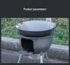 Portable Outdoor Iron Wood-Burning Stove for Rural Households