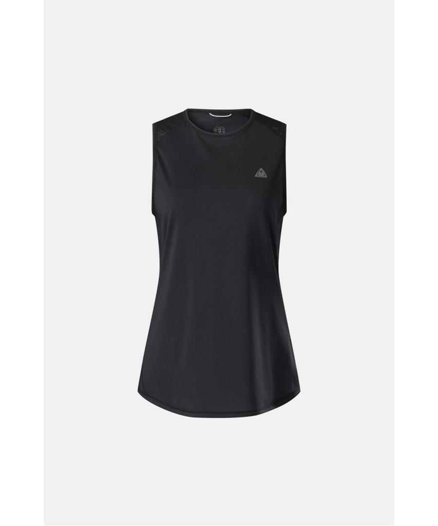 Koolongseupocheu [Trail] Women'S Graphic Round Neck Sleeveless Tvtcx26746Blk