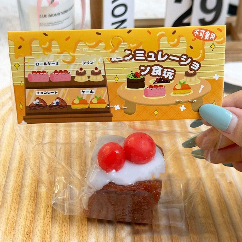 Mini Cute Cake Slow Rising Squeeze Toy Chocolate Cheese Slow Rebound Toy  Christmas C
