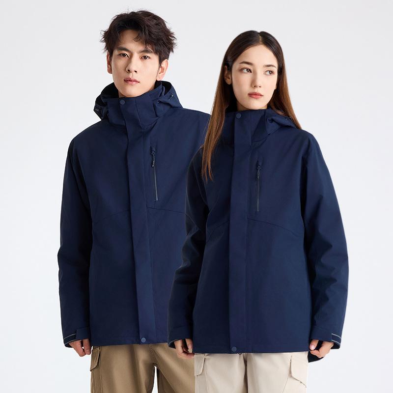 Down Jacket Three-in-one, Men's and Women's Pass Code Waterproof Women's Jacket