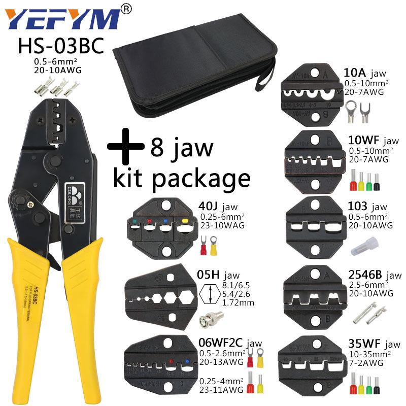 40J/03BC European Ratcheting Crimping Pliers for Pre-insulated, O-type, and U-type Terminals