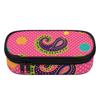 Pencil Case Roomy Interior Smooth Zipper Wear Resistant Polyester with Mesh Pocket Removable Divider and Pen Slots for Students
