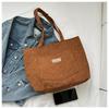 2025 Corduroy Versatile Large Shoulder Tote Bag for Women