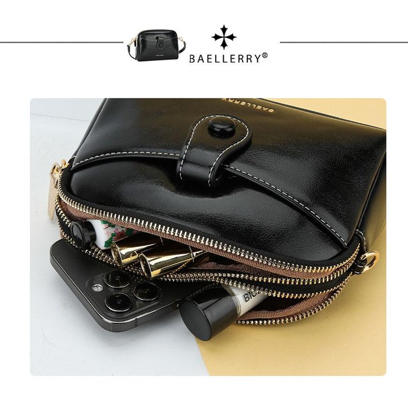 Baellerry Women Fashion Shoulder Bags PU Leather Crossbody Messenger Bag Casual Money Pack for Ladies Purse GZW