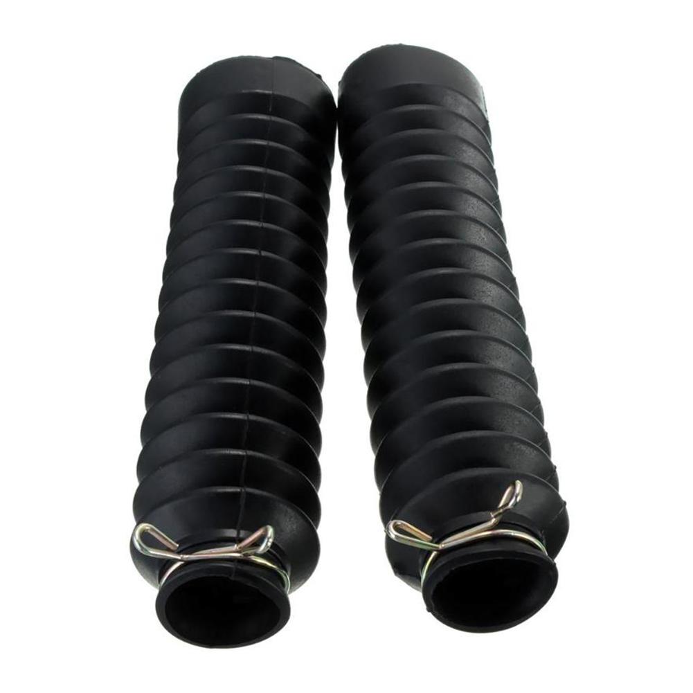 2Pcs 42mm Motorcycle Rubber Front Fork Covers Gaiters Boot Shock Absorber Gaiters Covers