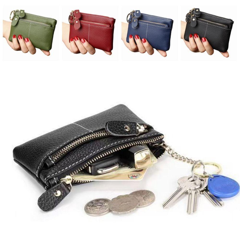 Vintage Mini Coin Purse Multi-Card Slot Card Storage Pouch Fashion Women's Keychain Wallet Outdoor