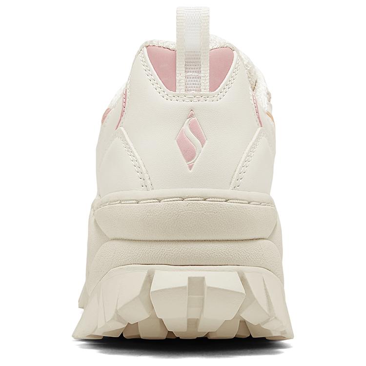 Skechers Chaussures Gâteau au Miel à Lacets Maille Respirante Augmentant la Hauteur Basse Papa Chaussures Baskets Femmes Blanc Rose 177229-WPK