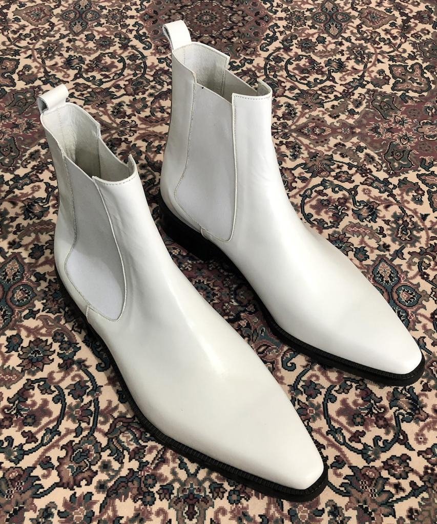 Joenshoe Heritage Chelsea Boots White