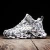 New fashion mid-top casual shoes versatile sports shoes student shoes large size high-top camouflage men's shoes