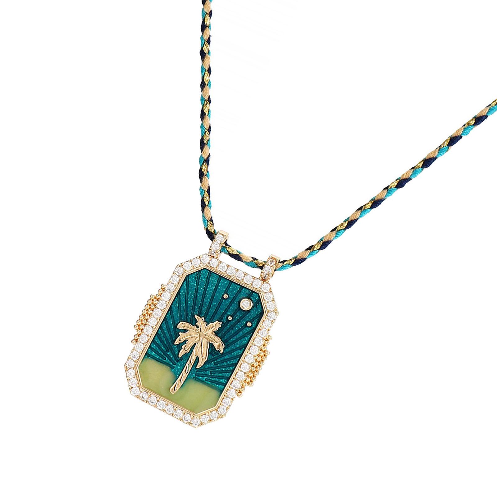 

Стильное ожерелье из хлопковой веревки Художественное ожерелье-чокер из хлопковой веревки с подвеской в виде перца от сглаза для женщин 3