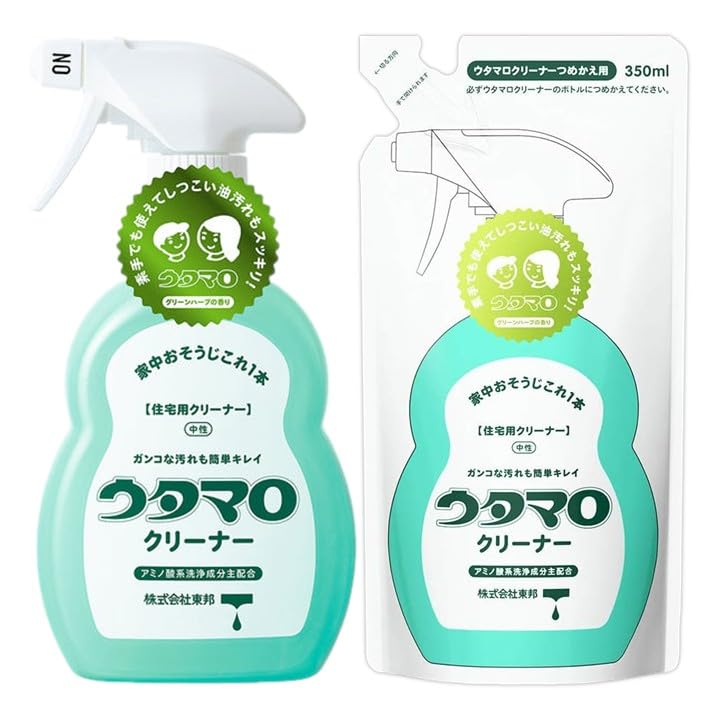Toho Utamaro Cleaner Main Body (400ml) 1 + Refill (350ml) Household Cleaning Detergent Bulk Purchase