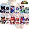 Super Mario Cartoon School Bag Student Backpack Waterproof And Expandable Fashionable And Trendy Style Nylon Material