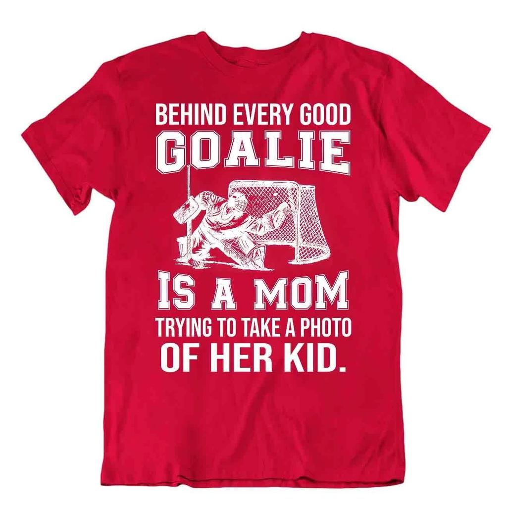 Hockey Sport T-Shirt Tee Cool Gift Vintage Goalie Cute Funny Classic Goal Photo