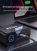 140W Gallium Nitride Fast Charger with TFT Display, PD3.1 Port, Multi-functional, 470W Fast Charging Desktop Charger