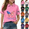 Children's Daily Casual Short-sleeved Print Tops T-shirts Shirts