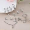 1Set Fashionable stainless steel ear stud earrings, ear bar pins, body piercing accessories, body jewelry