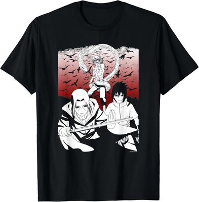 T-Shirt Anime Naruto Shippuden Sasuke Orochimaru