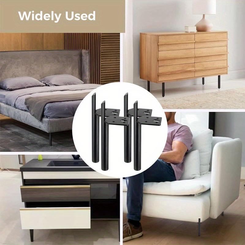 4pcs Furniture Legs Coffee Table Feet Metal Furniture Leg for Sofa Cabinet Side Mounted Style Furniture DIY Replacement Feet