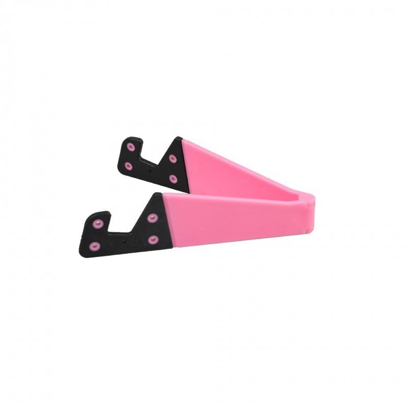 Регулируемая V-образная универсальная складная подставка для мобильного телефона для смартфона и планшета розовый