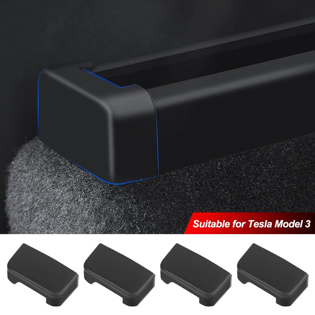 4pcs Car Seat Rear End Rail Cover Protector Anti-Kick Slide Protection for Tesla Model 3 Y Juniper 2025 Backseat Accessories