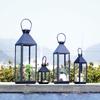 European-Style Wrought Iron Windproof Lanterns - Floor-Standing & Handheld Candlestick Ornaments for Weddings and Courtyard Decoration.