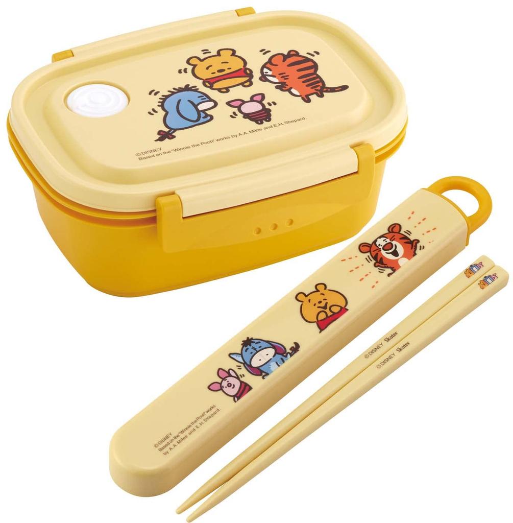 Skater Kanahei Disney Winnie the Pooh Bento Storage Made in Box, 550ml, Microwave-Safe, Container, Japan, XPM4-A