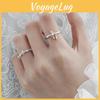 Cross Zirconia Adjustable Ring For Women And Men Fashion Jewelry