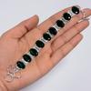 Fantastic Top Grade Qualite 100% Natural Chrome Diopside Oval Shape Ethnic Style Handmade Jewelry 925 Steling Silver Bracelet 6-8" WSJ-5177
