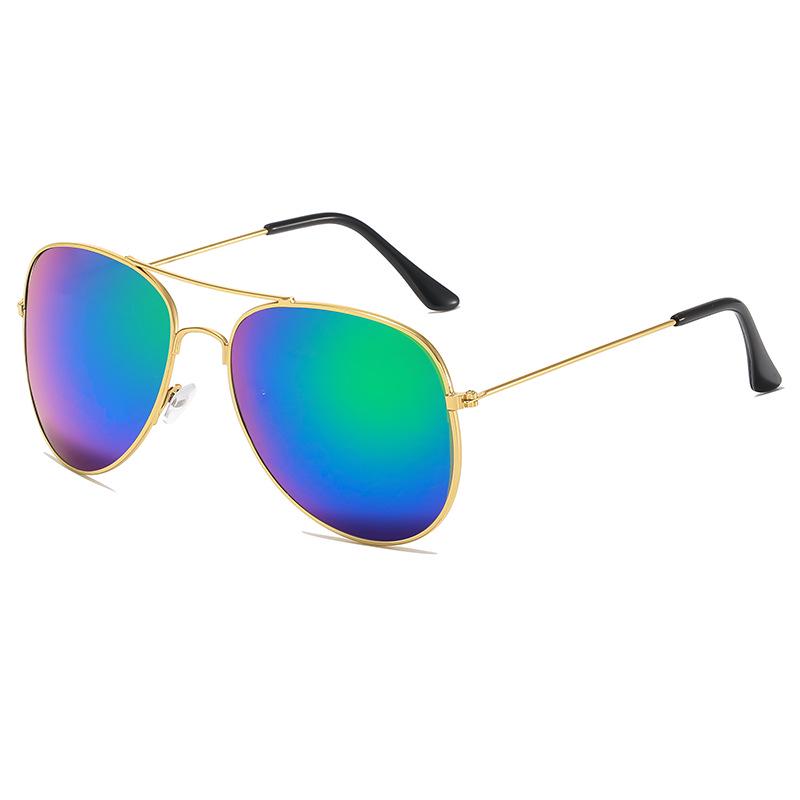 3026 Klasyczne Unisex Okulary Przeciwsłoneczne Aviator - Metalowa Oprawka, Kolorowe Soczewki