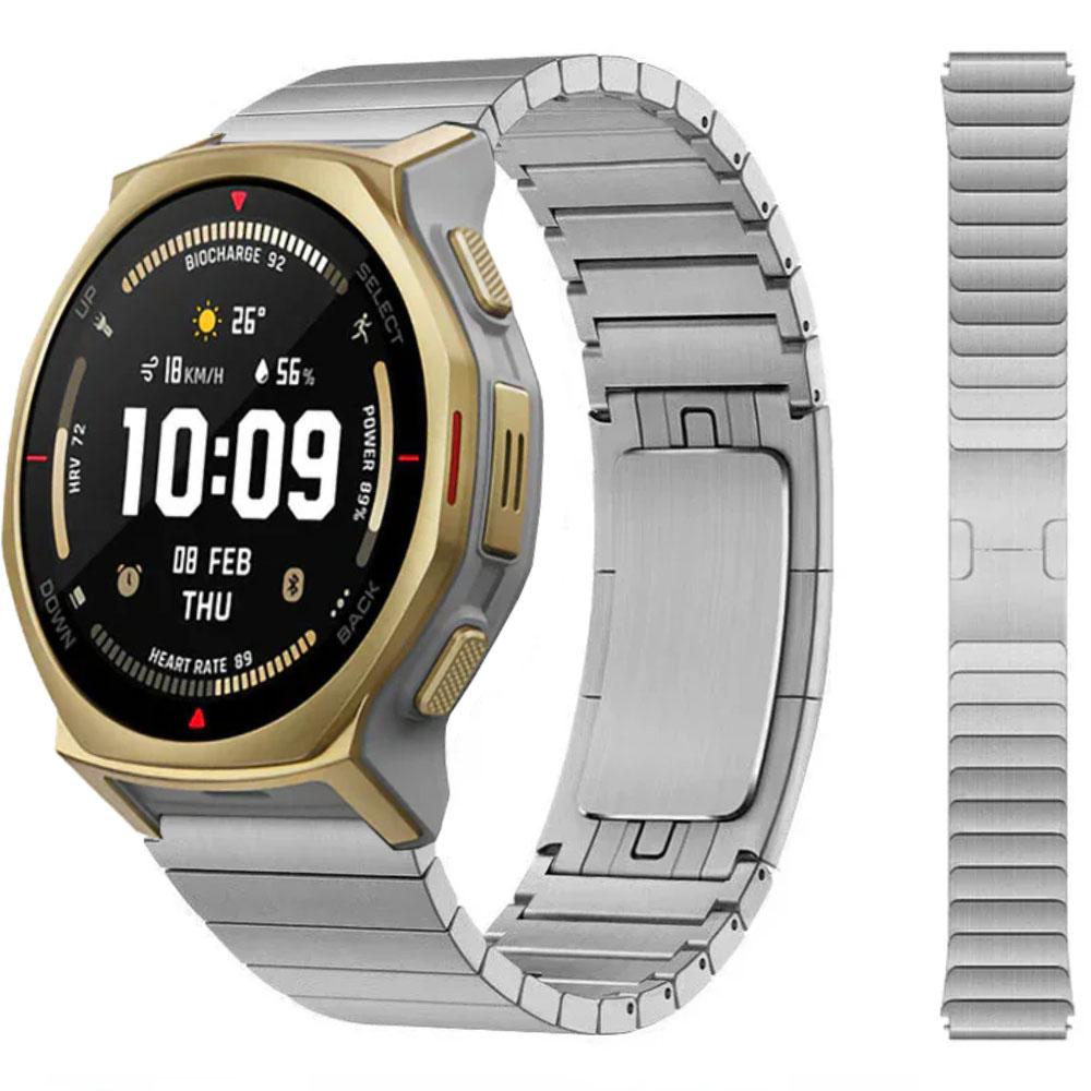 

22 мм Оригинальный металлический ремешок для Amazfit T-Rex3 Pro 48 мм / Balance 2-1 Стальной ремешок для Huawei Watch GT6-5-4 Аксессуары Huawei Watch GT2 Pro