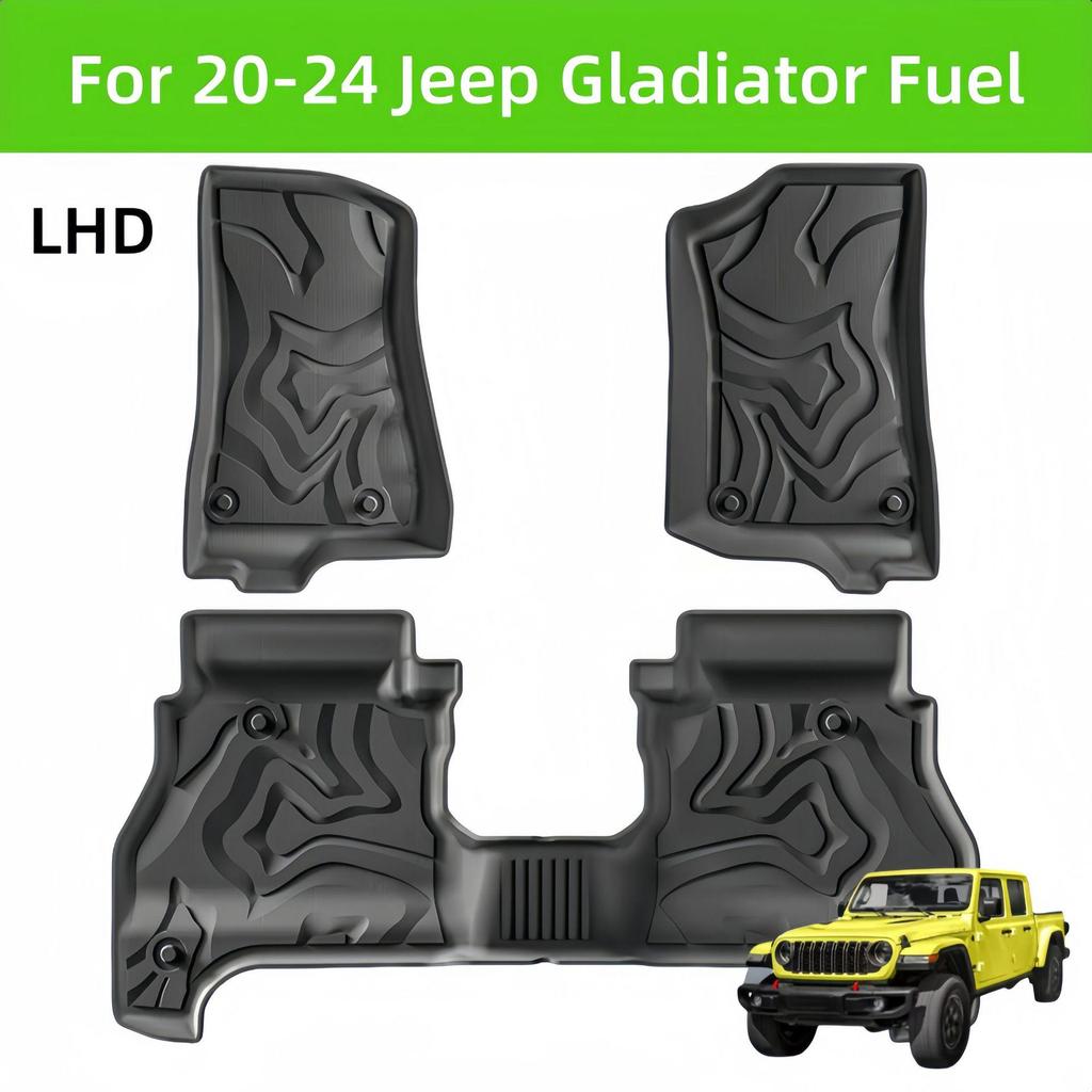 Gladiator Fuel TPE Car Floor & Rear Bucket Mats (2020-2024)