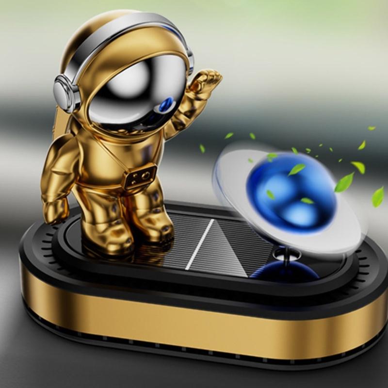 Solar Powered Astronaut Air Freshener Decoration Essential Oil Diffuser Car Ornament Fragrances Dispenser