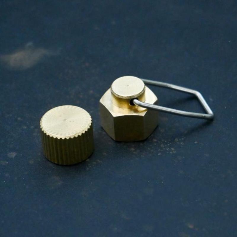 1Pcs Flat Anti-Leak Gas Tank Plug Liquefied Gas Connection-Line Blocking Cap for Outdoor Camping Stove Safety Accessory