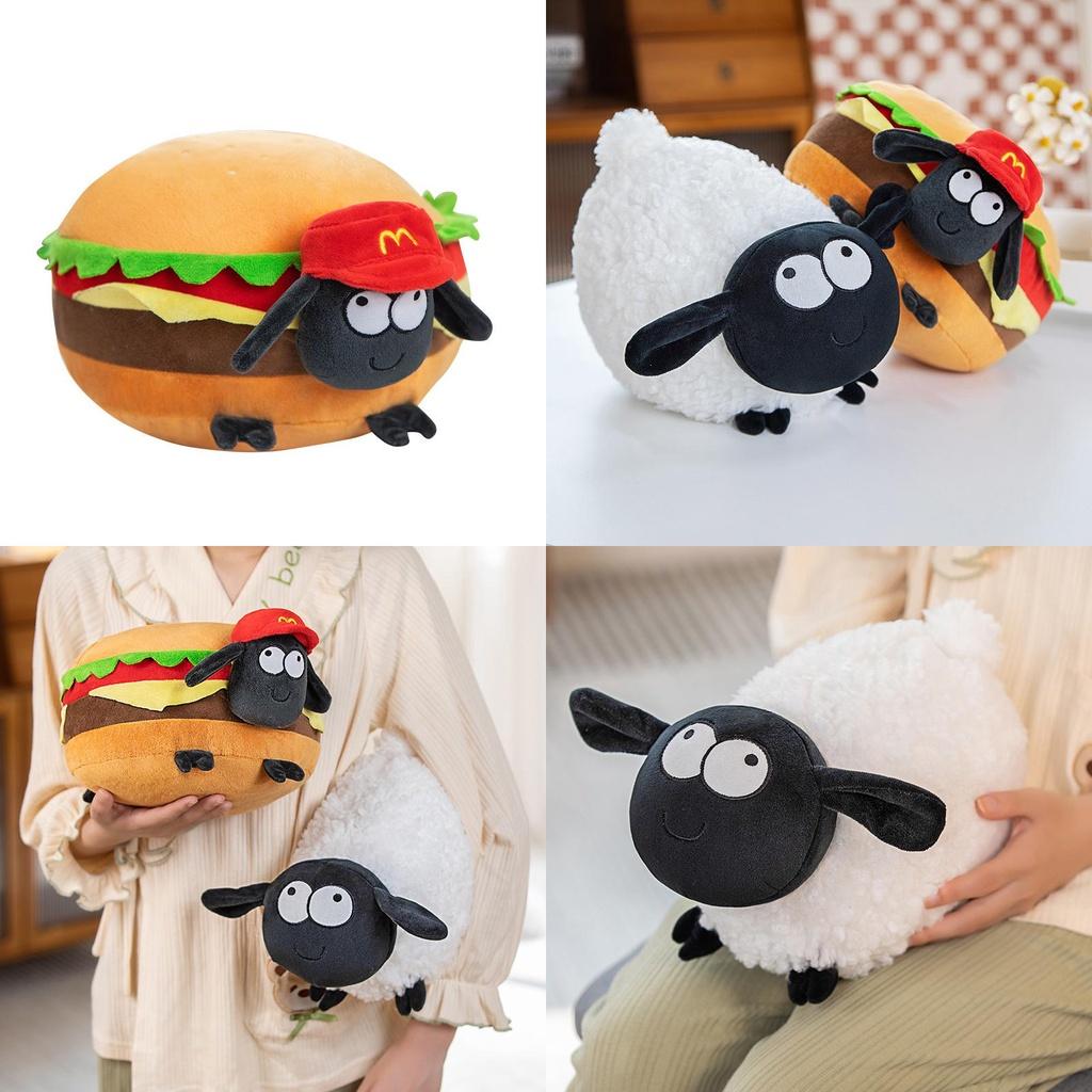 Shaun das Schaf Plüschtier Lamm Kissen für Kinder Ein niedliches und kuscheliges Geburtstags- oder Weihnachtsgeschenk